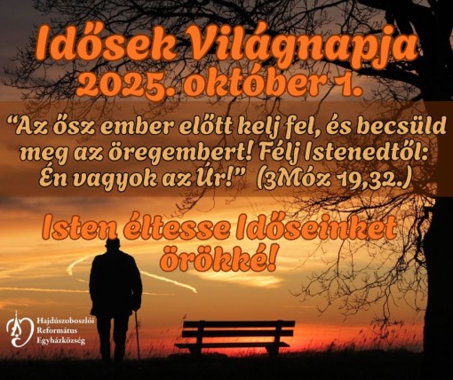 Idősek Világnapja - 2025. október 1.